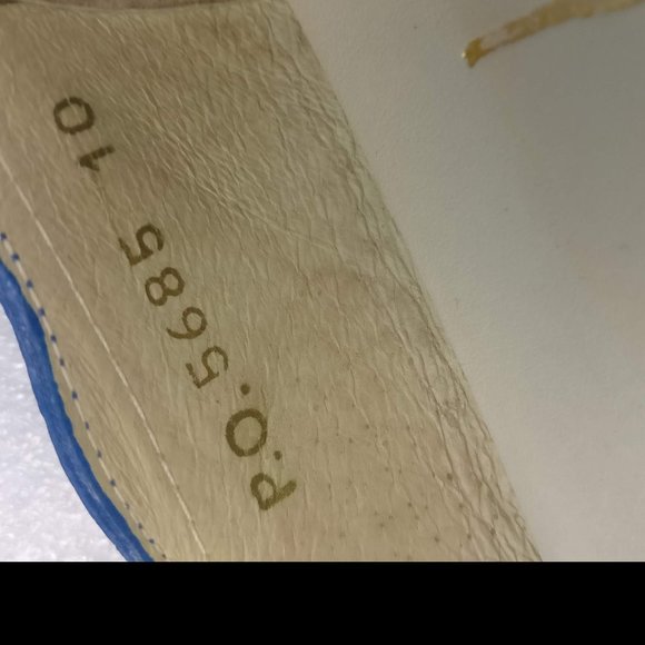 french sole fs/ny Jigsaw Ballet flats Limited Edition Cobalt Royal blue size 10 - Picture 6 of 9